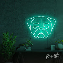Load image into Gallery viewer, Pug Dog Neon Sign