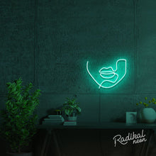 Load image into Gallery viewer, "Speak" Continuous Line Figure Neon Sign