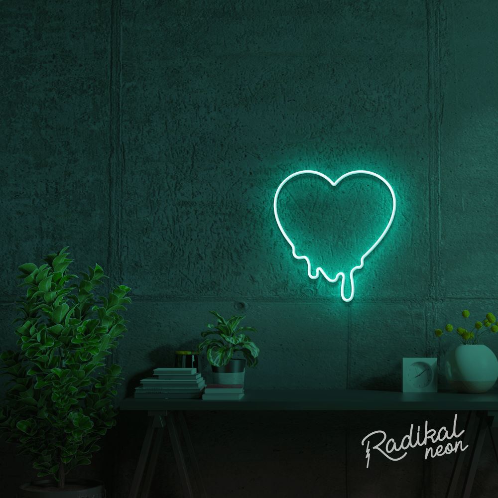 Make My Heart Melt Green Acrylic Neon Sign 14 Bedroom Artwork