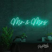 Load image into Gallery viewer, Mr & Mrs Wedding Neon Sign