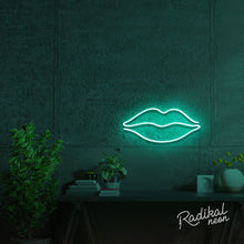 Load image into Gallery viewer, "Smooch" Lips Neon Sign
