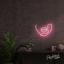 Load image into Gallery viewer, "Speak" Continuous Line Figure Neon Sign