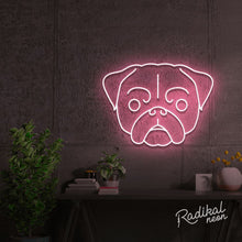 Load image into Gallery viewer, Pug Dog Neon Sign