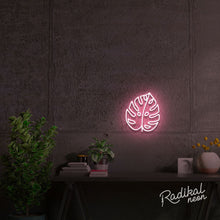 Load image into Gallery viewer, Monstera Leaf II Neon Sign