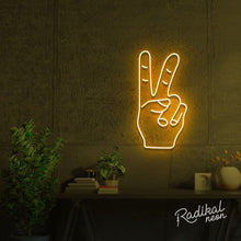 Load image into Gallery viewer, Peace Out! Neon Sign