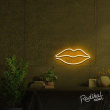 Load image into Gallery viewer, "Smooch" Lips Neon Sign