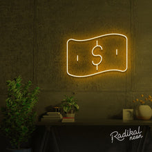 Load image into Gallery viewer, neon money sign