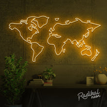 Load image into Gallery viewer, World Map LED Neon Sign