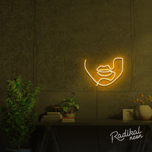 Load image into Gallery viewer, "Speak" Continuous Line Figure Neon Sign