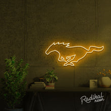 Load image into Gallery viewer, Mustang Neon Logo Sign