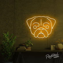 Load image into Gallery viewer, Pug Dog Neon Sign