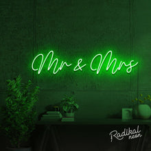 Load image into Gallery viewer, Mr & Mrs Wedding Neon Sign