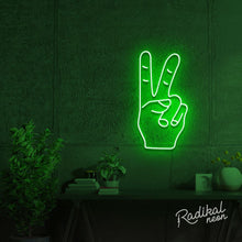 Load image into Gallery viewer, Peace Out! Neon Sign
