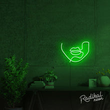 Load image into Gallery viewer, "Speak" Continuous Line Figure Neon Sign