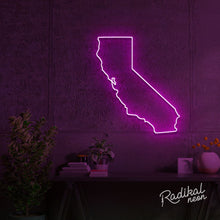 Load image into Gallery viewer, State of California Neon Sign