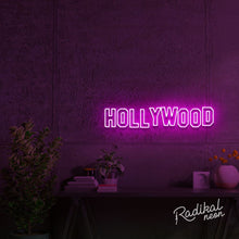Load image into Gallery viewer, Hollywood LED Neon Sign