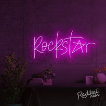 Load image into Gallery viewer, "Feelin' like a..." Rockstar Neon Sign