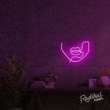 Load image into Gallery viewer, "Speak" Continuous Line Figure Neon Sign