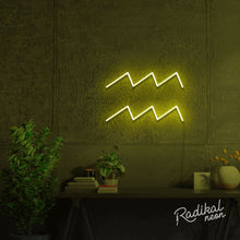 Load image into Gallery viewer, Aquarius Neon Sign