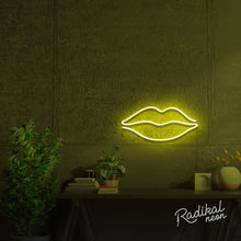 Load image into Gallery viewer, "Smooch" Lips Neon Sign