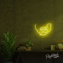 Load image into Gallery viewer, "Speak" Continuous Line Figure Neon Sign