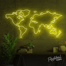 Load image into Gallery viewer, World Map LED Neon Sign