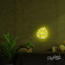 Load image into Gallery viewer, Monstera Leaf II Neon Sign