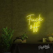 Load image into Gallery viewer, fuck off neon sign