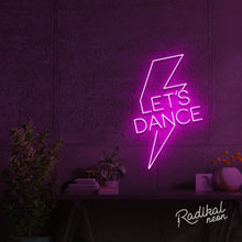 Load image into Gallery viewer, "Let’s Dance" Bowie Neon Sign - Hot Pink