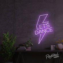 Load image into Gallery viewer, "Let’s Dance" Bowie Neon Sign - Pale Purple