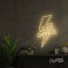 Load image into Gallery viewer, "Let’s Dance" Bowie Neon Sign - Warm White