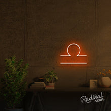 Load image into Gallery viewer, Libra Zodiac Neon Sign - Bright Orange