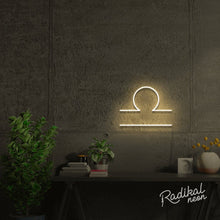 Load image into Gallery viewer, Libra Zodiac Neon Sign - Warm White