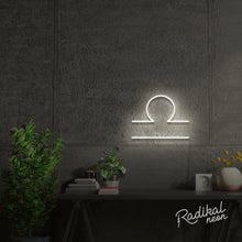 Load image into Gallery viewer, Libra Zodiac Neon Sign - Cool White