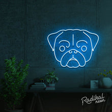 Load image into Gallery viewer, Pug Dog Neon Sign