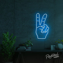 Load image into Gallery viewer, Peace Out! Neon Sign