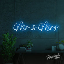 Load image into Gallery viewer, Mr & Mrs Wedding Neon Sign