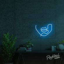 Load image into Gallery viewer, "Speak" Continuous Line Figure Neon Sign