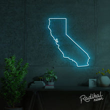 Load image into Gallery viewer, State of California Neon Sign