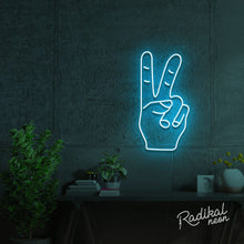 Load image into Gallery viewer, Peace Out! Neon Sign