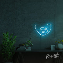 Load image into Gallery viewer, "Speak" Continuous Line Figure Neon Sign