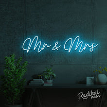 Load image into Gallery viewer, Mr & Mrs Wedding Neon Sign