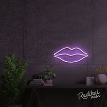 Load image into Gallery viewer, "Smooch" Lips Neon Sign