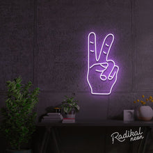 Load image into Gallery viewer, Peace Out! Neon Sign