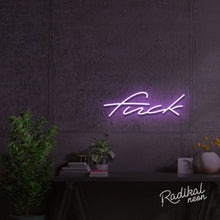 Load image into Gallery viewer, "Another naughty word" Fuck Neon Sign