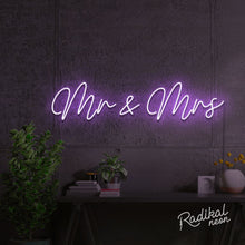 Load image into Gallery viewer, Mr & Mrs Wedding Neon Sign