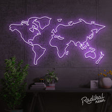 Load image into Gallery viewer, World Map LED Neon Sign
