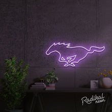 Load image into Gallery viewer, Mustang Neon Logo Sign