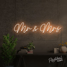 Load image into Gallery viewer, Mr & Mrs Wedding Neon Sign