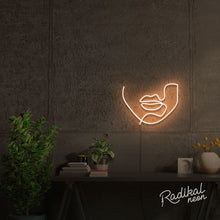 Load image into Gallery viewer, "Speak" Continuous Line Figure Neon Sign